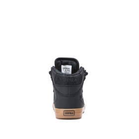 Supra Kids VAIDER COLD WEATHER Black/Brown High Top Shoes | CA-31674